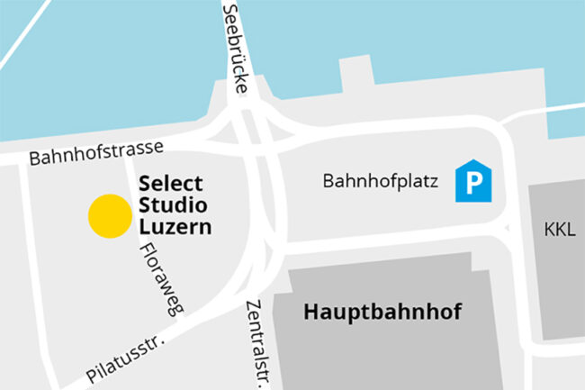 Select Fotostudio Luzern Lageplan
